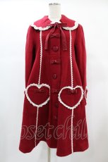 画像1: Angelic Pretty / Lovelyハートポッケコート Free レッド H-24-12-18-027-AP-CO-NS-ZH (1)