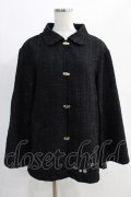 NieR Clothing / ラメツイードジャケット  黒 H-24-12-19-060-PU-JA-KB-ZT016