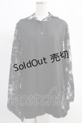 NieR Clothing / 着物風袖フードシャツ  黒 H-24-12-19-070-PU-BL-KB-ZH