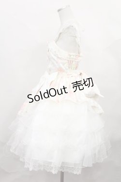 画像2: metamorphose / フラワーサテンサイドフリルジャンパースカート Free オフ H-24-12-20-2003-ME-OP-NS-ZH