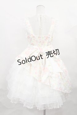 画像3: metamorphose / フラワーサテンサイドフリルジャンパースカート Free オフ H-24-12-20-2003-ME-OP-NS-ZH