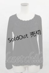 axes femme / レース切替トップス M ブラック H-24-12-20-2022-AX-TO-NS-ZH