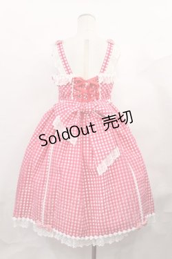 画像3: Angelic Pretty / Hummingギンガムジャンパースカート Free レッド H-24-12-20-2002-AP-OP-NS-ZH