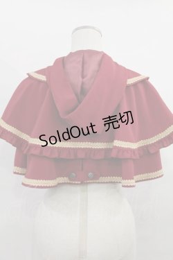 画像2: metamorphose / フード付2重ケープ Free えんじ H-24-12-20-2027-ME-JA-NS-ZH