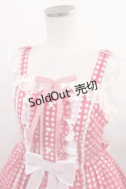 画像4: Angelic Pretty / Hummingギンガムジャンパースカート Free レッド H-24-12-20-2002-AP-OP-NS-ZH