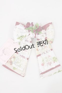 画像1: metamorphose / vintage fruitリボンバレッタ  えんじ H-24-12-20-2036-ME-AC-NS-ZH