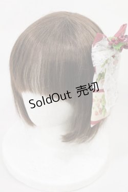 画像2: metamorphose / vintage fruitリボンバレッタ  えんじ H-24-12-20-2036-ME-AC-NS-ZH