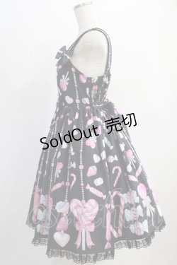 画像2: Angelic Pretty / Candy Ornamentジャンパースカート Free ブラック H-24-12-21-018-AP-OP-NS-ZH