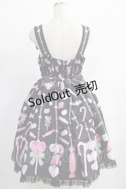 画像3: Angelic Pretty / Candy Ornamentジャンパースカート Free ブラック H-24-12-21-018-AP-OP-NS-ZH