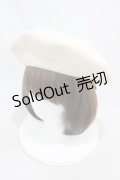 axes femme / ローズブローチ付きベレー  オフ H-24-12-22-1037-AX-AC-NS-ZH