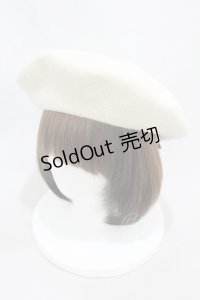 axes femme / ローズブローチ付きベレー  オフ H-24-12-22-1037-AX-AC-NS-ZH