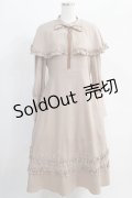 FLC / MINA*ケープワンピース L ベージュ H-24-12-23-1032-LO-OP-NS-ZH