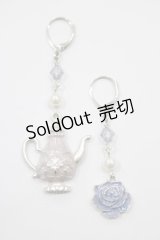 axes femme / ティーポット＆ローズピアス  シルバー H-24-12-23-1016-AX-AC-NS-ZH