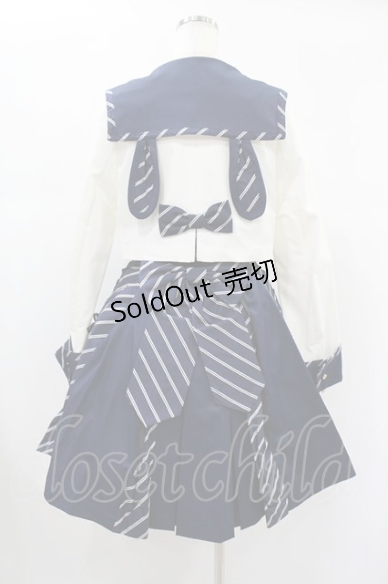 画像2: Angelic Pretty / Bunny College Formal Set Free ネイビー H-24-12-24-1013-AP-OP-NS-ZH (2)