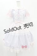 Angelic Pretty / Ribbon Partyワンピース Free ラベンダー/ピンク H-24-12-24-1017-AP-OP-NS-ZH