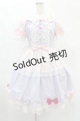Angelic Pretty / Ribbon Partyワンピース Free ラベンダー/ピンク H-24-12-24-1017-AP-OP-NS-ZH
