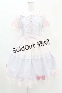 Angelic Pretty / Ribbon Partyワンピース Free ラベンダー/ピンク H-24-12-24-1017-AP-OP-NS-ZH