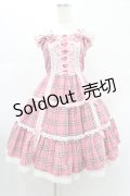 Angelic Pretty / 肩リボンジャンパースカート Free ピンク H-24-12-24-1023-AP-OP-NS-ZH