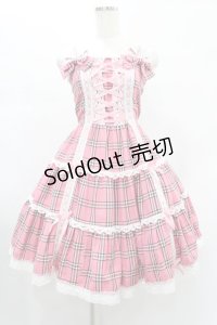 Angelic Pretty / 肩リボンジャンパースカート Free ピンク H-24-12-24-1023-AP-OP-NS-ZH