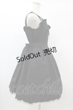 画像3: Moi-meme-Moitie / ドットリボンジャンパースカート  黒 H-24-12-24-023-MO-OP-KB-ZH