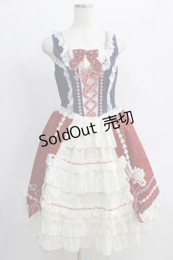 画像4: BABY,THE STARS SHINE BRIGHT / おとぎの国の赤ずきんちゃんジャンパースカート(ケープセット) Free エンジ/ネイビー H-24-12-25-046-BA-OP-NS-ZH