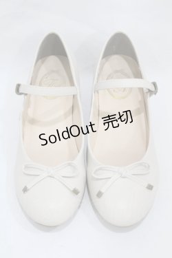画像1: F&A / リボンストラップパンプス L（24.5〜25cm） アイボリー H-24-12-25-1056-LO-SH-NS-ZH