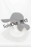 axes femme / 蝶チャーム付キャペリンハット  ブラック H-24-12-25-1057-AX-AC-NS-ZH