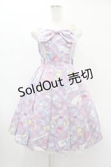 Angelic Pretty / Fancy Stationeryジャンパースカート free ラベンダー H-24-12-25-1008-AP-OP-NS-ZH