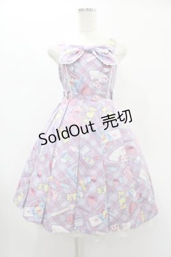 画像1: Angelic Pretty / Fancy Stationeryジャンパースカート free ラベンダー H-24-12-25-1008-AP-OP-NS-ZH