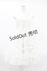 Angelic Pretty / Nostalgic Dollジャンパースカート Free シロ H-24-12-25-1009-AP-OP-NS-ZH