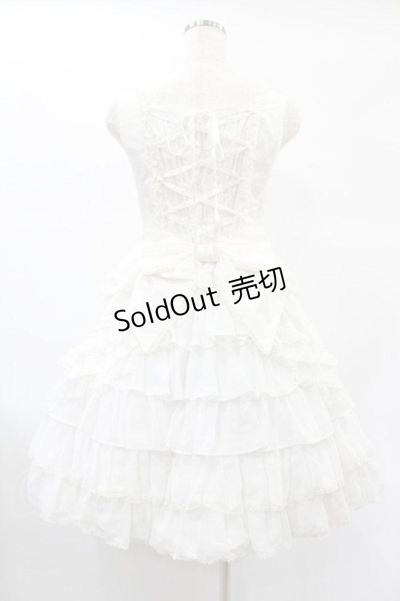 画像2: Angelic Pretty / Nostalgic Dollジャンパースカート Free シロ H-24-12-25-1009-AP-OP-NS-ZH (2)