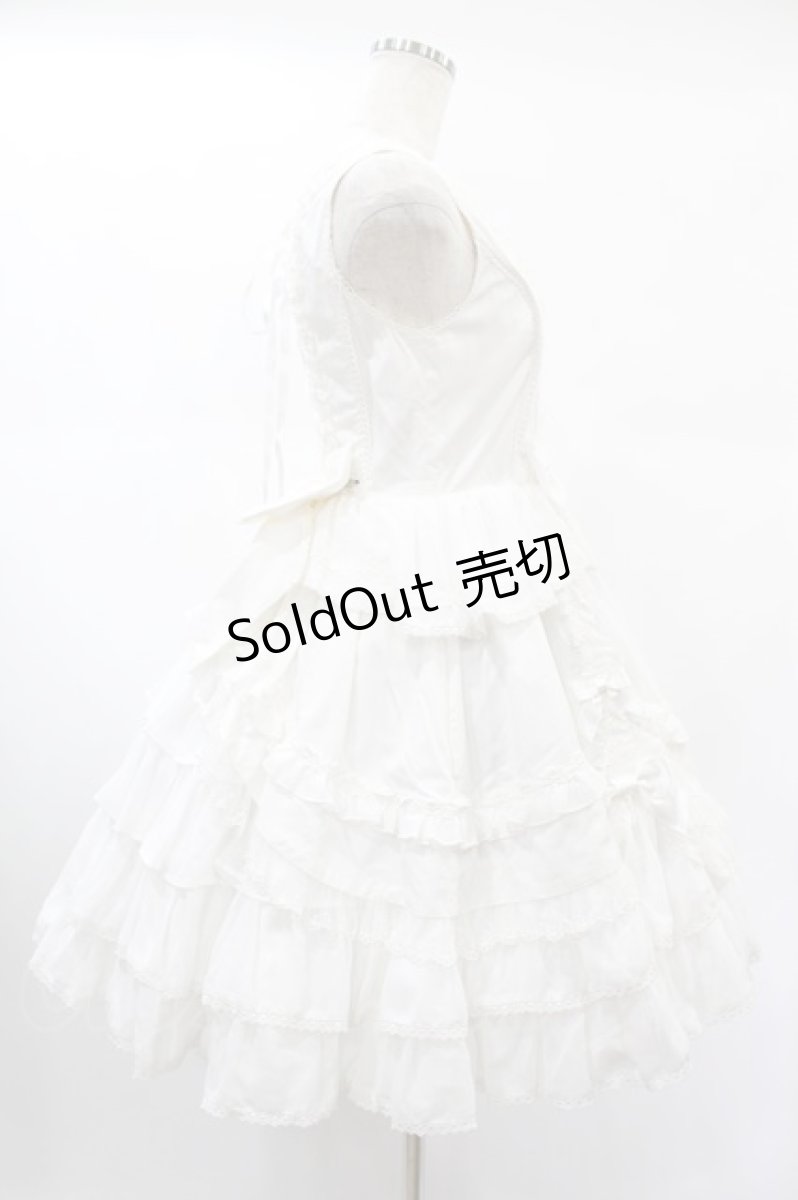 画像3: Angelic Pretty / Nostalgic Dollジャンパースカート Free シロ H-24-12-25-1009-AP-OP-NS-ZH (3)
