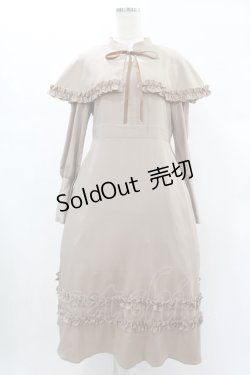 画像1: FLC / MINA*ケープワンピース M ベージュ H-24-12-25-1022-0-OP-NS-ZH