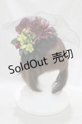 ATELIER PIERROT / フェザーコサージュカチューシャ  黒 H-24-12-26-008-EL-AC-KB-ZH