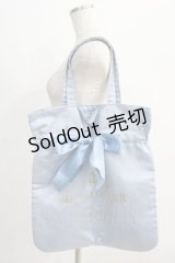 Maison de FLEUR / リボントートバッグ  サックス H-24-12-26-1001-LO-BG-NS-ZH