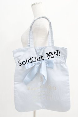 画像1: Maison de FLEUR / リボントートバッグ  サックス H-24-12-26-1001-LO-BG-NS-ZH