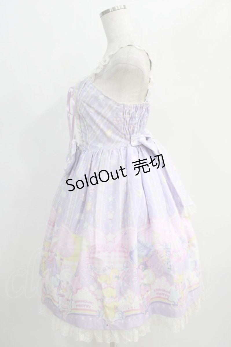 画像2: Angelic Pretty / Cotton Candy Shop ジャンパースカートSet Free ラベンダー H-24-12-26-1043-AP-OP-NS-ZH (2)