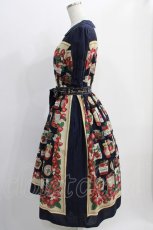 画像2: Jane Marple / Strawberry label scarfのコレットドレス  ネイビー H-24-12-26-016-JM-OP-KB-ZT206 (2)