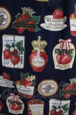 画像4: Jane Marple / Strawberry label scarfのコレットドレス  ネイビー H-24-12-26-016-JM-OP-KB-ZT206 (4)