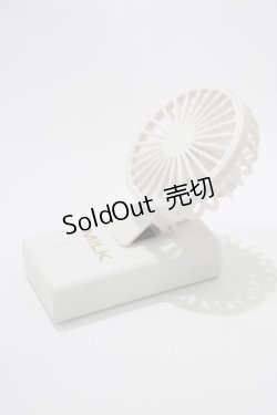 画像2: MILK / 2024 Summer Collection ノベルティ ロゴ入り3wayハンディファン  オフ H-24-12-26-003-ML-ZA-KB-ZH