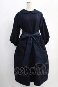 Jane Marple / CREATING ALICE刺繍ドレス  ネイビー H-24-12-27-004-JM-OP-KB-ZT082