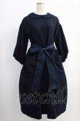 Jane Marple / CREATING ALICE刺繍ドレス  ネイビー H-24-12-27-004-JM-OP-KB-ZT082