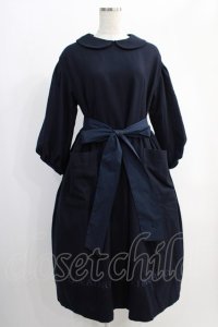 Jane Marple / CREATING ALICE刺繍ドレス  ネイビー H-24-12-27-004-JM-OP-KB-ZT082