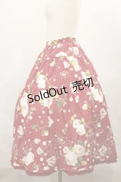 画像2: PINK HOUSE / Berry Roseプリントミディスカート Free レッド H-24-12-27-1001-LO-SK-NS-ZH