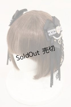 画像2: LIZ LISA / パールアクセ2コセットクリップ  ブラック H-24-12-27-1030-LO-AC-NS-ZH
