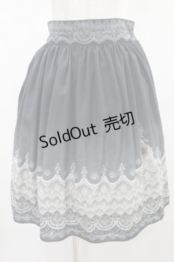 画像1: abilletage / グラデーションレーススカート  ブラック H-24-12-28-006-GO-SK-KB-ZH