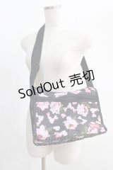 PINK HOUSE / ローズ柄ショルダーバッグ  ブラック H-24-12-29-1032-LO-BG-NS-ZH