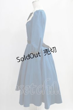 画像2: Innocent World / 大人アリスフレアーワンピース L アリスブルー×クロ/Alice Blue×Black H-24-12-29-1044-IW-OP-NS-ZH