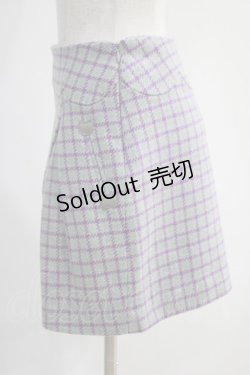 画像2: Franche Lippee / 格子チェックパンツ S グレー/ラベンダー H-24-12-29-1083-LO-PA-NS-ZH