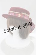 ALICE and the PIRATES / Royal crown カンカン帽  ボルドー H-24-12-29-1022-PA-AC-NS-ZH